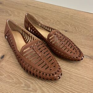 Veronica Beard brown leather flats